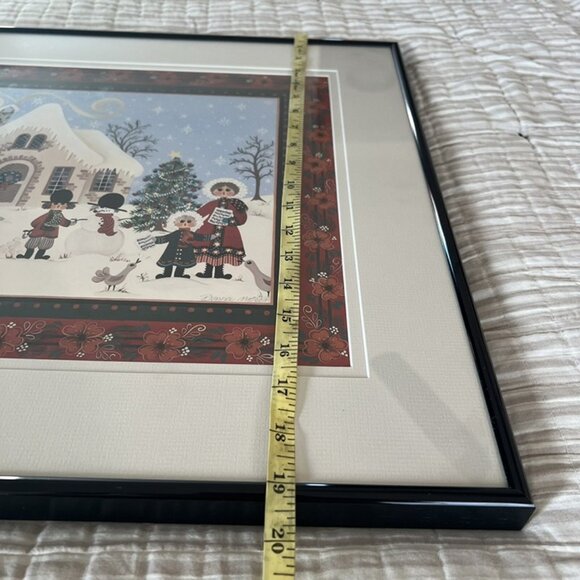 Donna Moses O Christmas Tree Limited Edition Framed Print 110/980 1986 Cottage - Picture 10 of 10